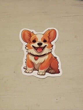 10/$10 Stickers Decal - Corgi Puppy Kawaii Animal Sticker - Brand New